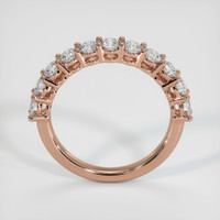 14K Rose Gold Diamond Prong Wedding Band Image