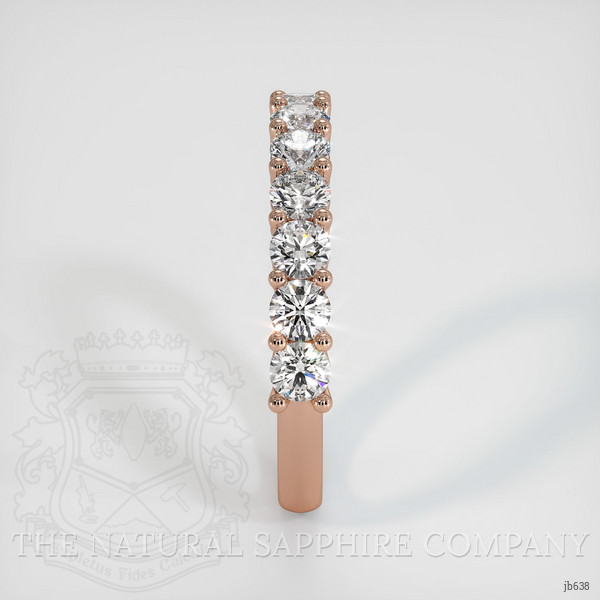 14K Rose Gold Diamond Prong Wedding Band
