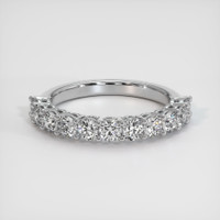 14K White Gold Diamond Prong Wedding Band Video