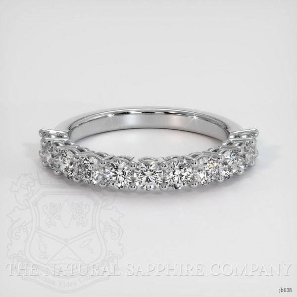 14K White Gold Diamond Prong Wedding Band