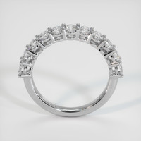 18K White Gold Diamond Prong Wedding Band Image