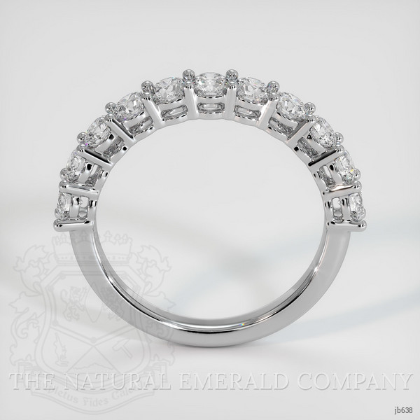 18K White Gold Diamond Prong Wedding Band