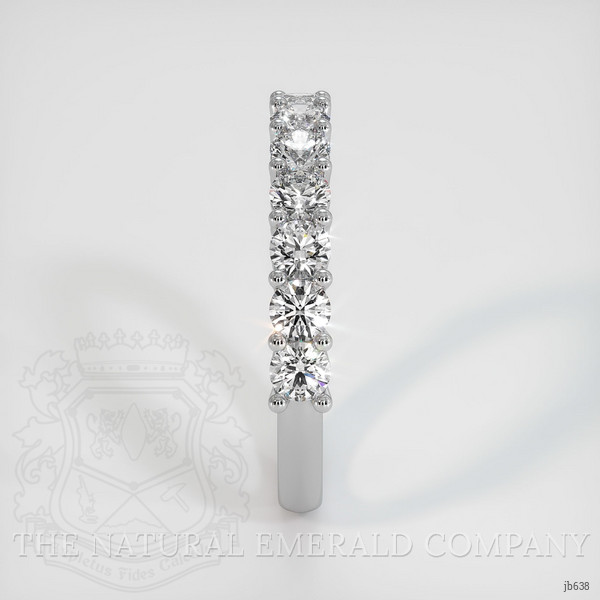 18K White Gold Diamond Prong Wedding Band