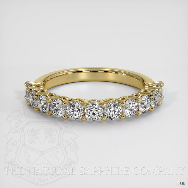 14K Yellow Gold Diamond Prong Wedding Band