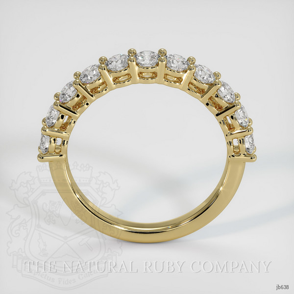 14K Yellow Gold Diamond Prong Wedding Band