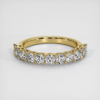 18K Yellow Gold Diamond Prong Wedding Band Video