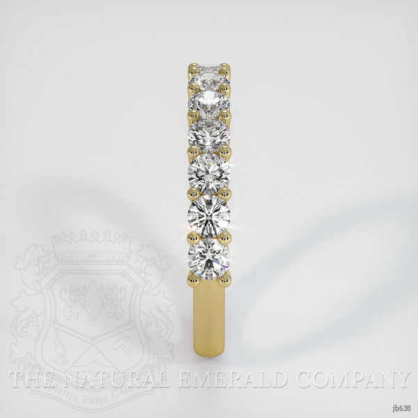 18K Yellow Gold Diamond Prong Wedding Band