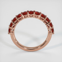 14K Rose Gold Ruby Prong Wedding Band Image