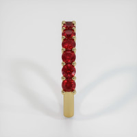 14K Yellow Gold Ruby Prong Wedding Band Image