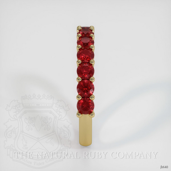14K Yellow Gold Ruby Prong Wedding Band