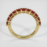 18K Yellow Gold Ruby Prong Wedding Band Image