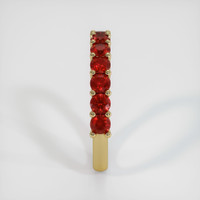 18K Yellow Gold Ruby Prong Wedding Band Image