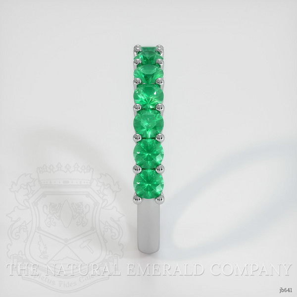 Platinum 950 Emerald Prong Wedding Band