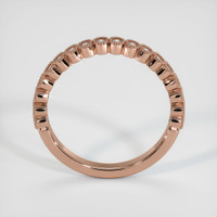 14K Rose Gold Diamond Antique Style Wedding Band Image