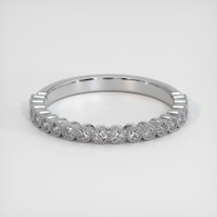 18K White Gold Diamond Antique Style Wedding Band Video