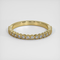 14K Yellow Gold Diamond Antique Style Wedding Band Video