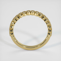 14K Yellow Gold Diamond Antique Style Wedding Band Image