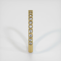 14K Yellow Gold Diamond Antique Style Wedding Band Image