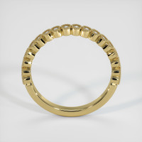 18K Yellow Gold Diamond Antique Style Wedding Band Image
