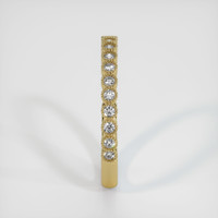 18K Yellow Gold Diamond Antique Style Wedding Band Image