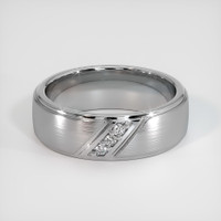 Platinum 950 Diamond Men's Wedding Band Video