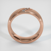 14K Rose Gold Diamond Men's Wedding Band Image