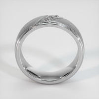 18K White Gold Diamond Men's Wedding Band Image