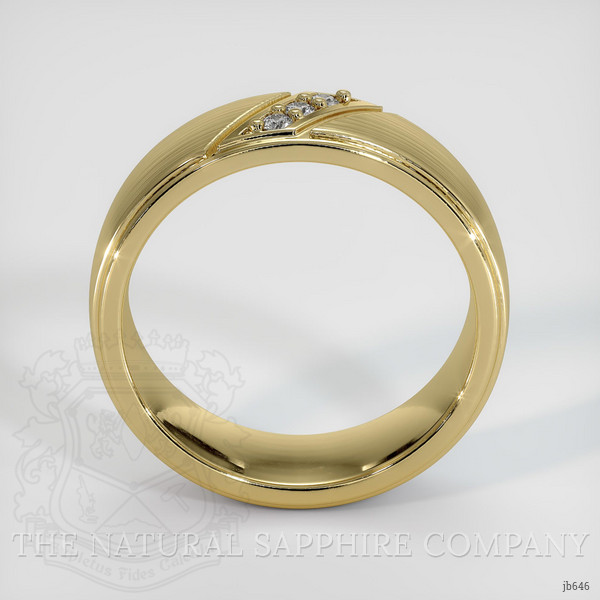 14K Yellow Gold Diamond Men's Wedding Band