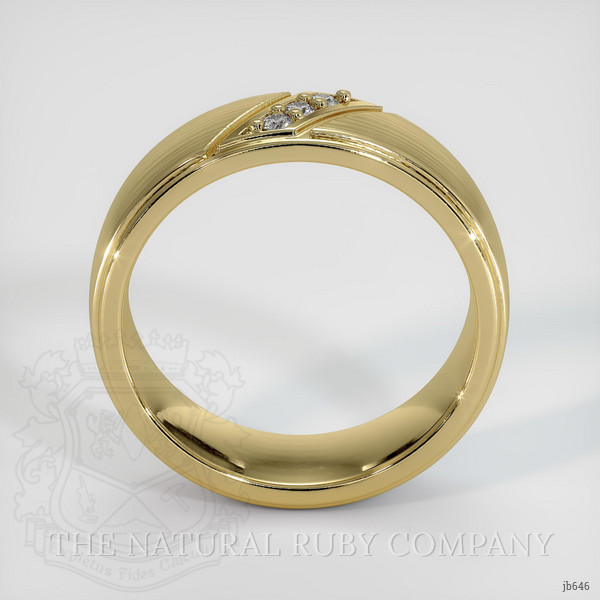 14K Yellow Gold Diamond Men's Wedding Band