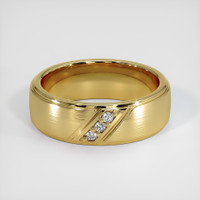 18K Yellow Gold Diamond Men's Wedding Band Video