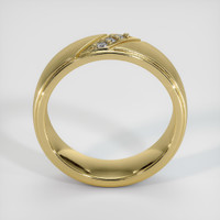 18K Yellow Gold Diamond Men's Wedding Band Image