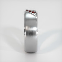 Platinum 950 Ruby Men's Wedding Band Image
