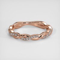 14K Rose Gold Pave Wedding Band Video