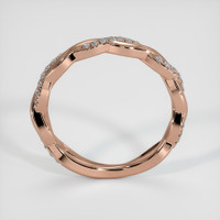 14K Rose Gold Pave Wedding Band Image