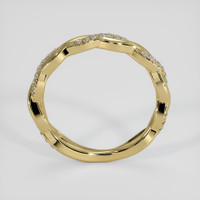 18K Yellow Gold Diamond Pave Wedding Band Image