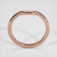 14K Rose Gold Curved Plain Band Image