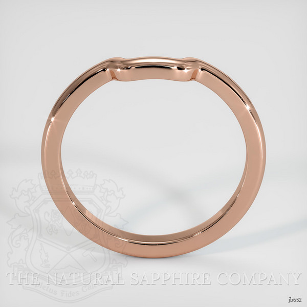 14K Rose Gold Curved Plain Band