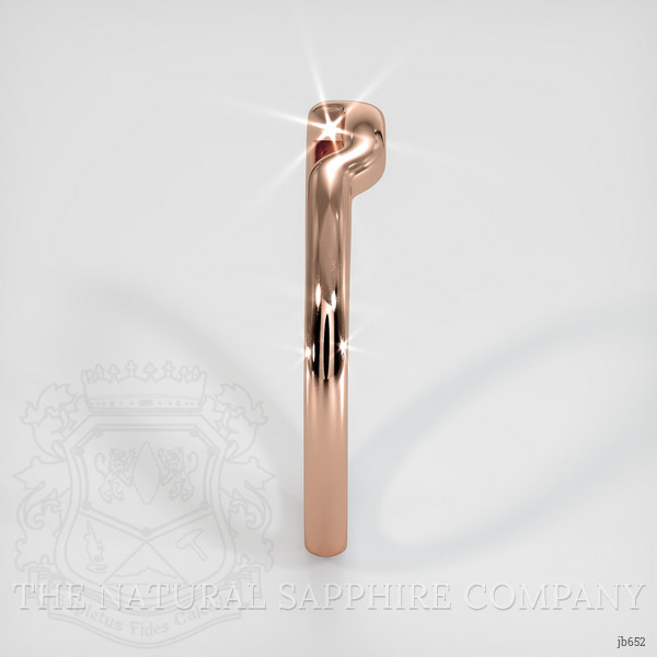 14K Rose Gold Curved Plain Band