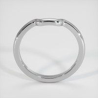 18K White Gold Curved Plain Band Image