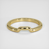 14K Yellow Gold Curved Plain Band Video
