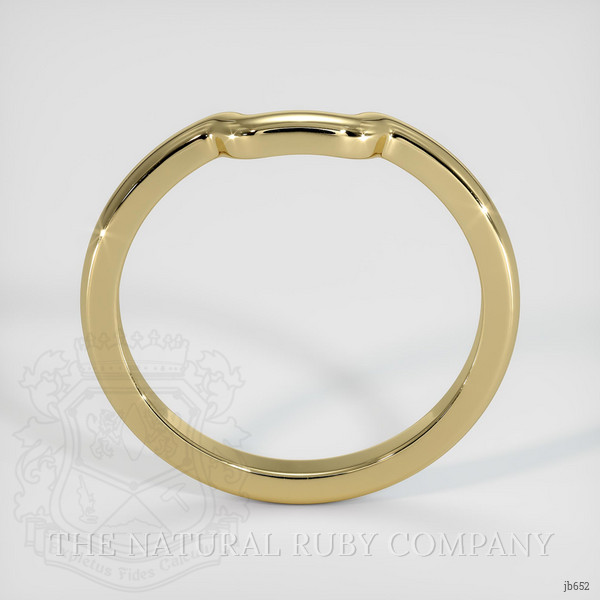 14K Yellow Gold Curved Plain Band