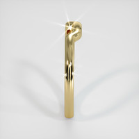 14K Yellow Gold Curved Plain Band Image