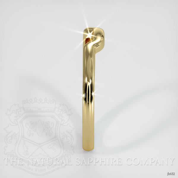 14K Yellow Gold Curved Plain Band