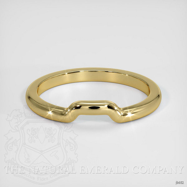 18K Yellow Gold Curved Plain Band