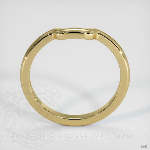 18K Yellow Gold Curved Plain Band