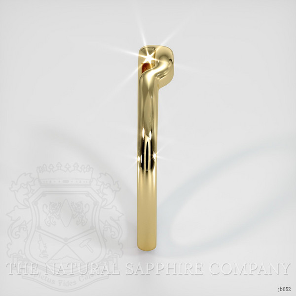 18K Yellow Gold Curved Plain Band