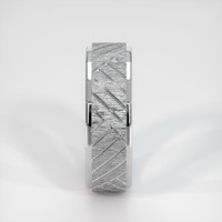 18K White Gold Men's Plain Band Image
