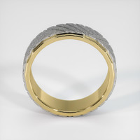 18K White & Yellow Men's Plain Band Image