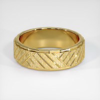 14K Yellow Gold Men's Plain Band Video