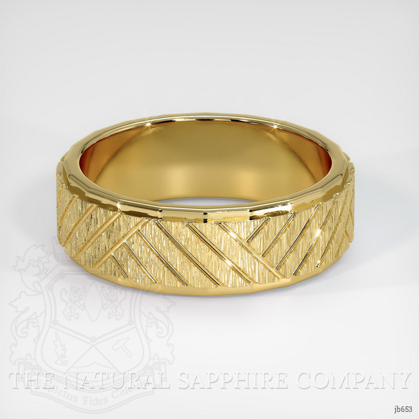 14K Yellow Gold Men's Plain Band